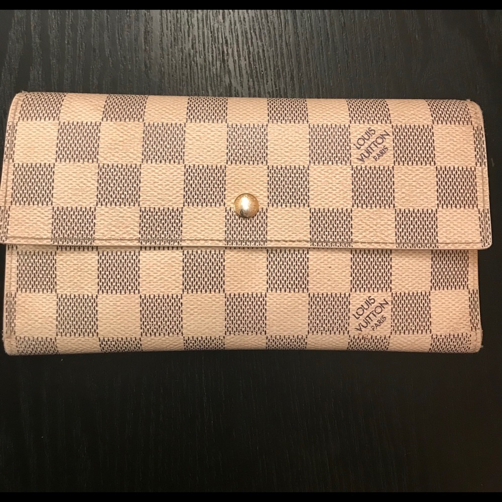 Louis Vuitton Long Trifold Wallet- Damier Azur